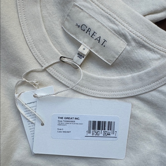 NEW WITH TAGS THE GREAT THE BOXY CREW FLOATING DAISY Size 0 XS - Picture 7 of 8